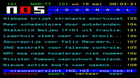 teletekst pagina.